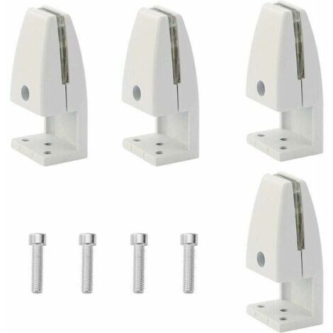 Lot de 4 pinces de séparation de bureau, pinces de protection contre les éternuements en alliage d'aluminium, pinces de confidentialité pour salle de classe (5-20 mm)