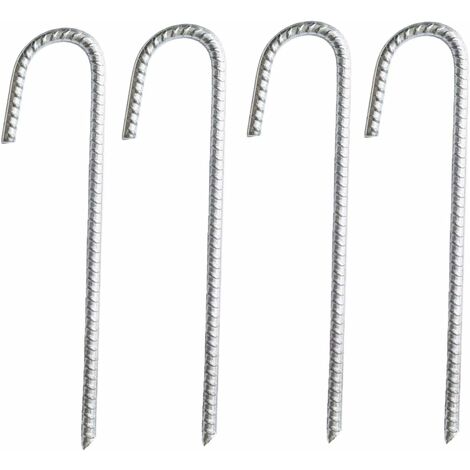 Lot De 5 Sardines De Tente En Acier - Longueur 30 Cm - Pour Camping, Randonnée, Pique-nique - Solides, Résistantes à La Corrosion