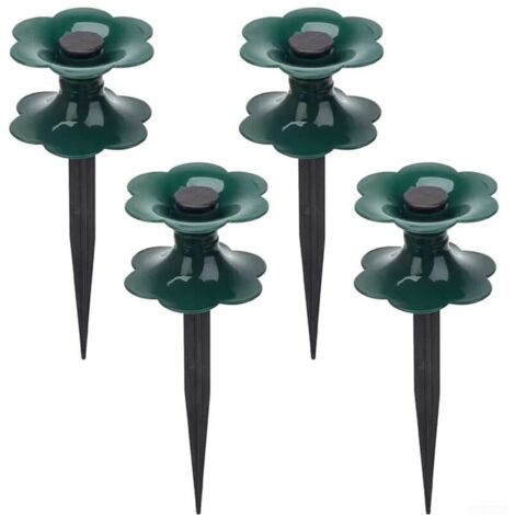 Lot de 4 piquets de guidage pour tuyau d'arrosage - Pour jardin et cour