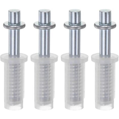 Lot de 4 pivots supérieurs à deux volets de 9,5 mm à ressort pour porte accordéon pliante