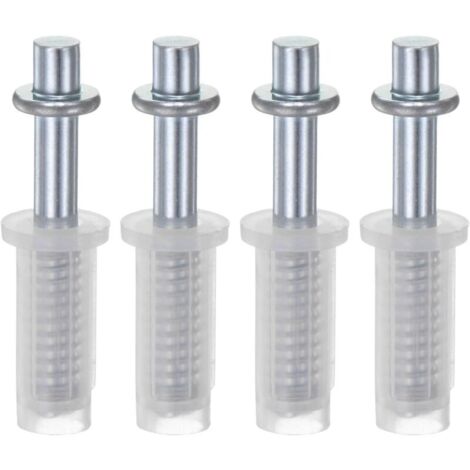 Lot de 4 pivots supérieurs à deux volets de 9,5 mm à ressort pour porte accordéon pliante