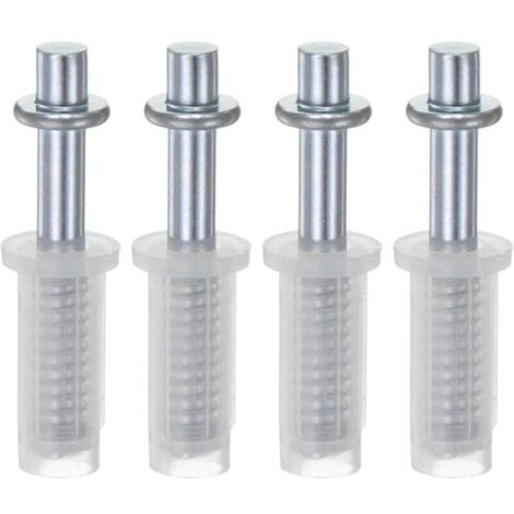 Lot de 4 Pivots Supérieurs à Ressort 9,5 mm pour Porte Accordéon à Deux Volets