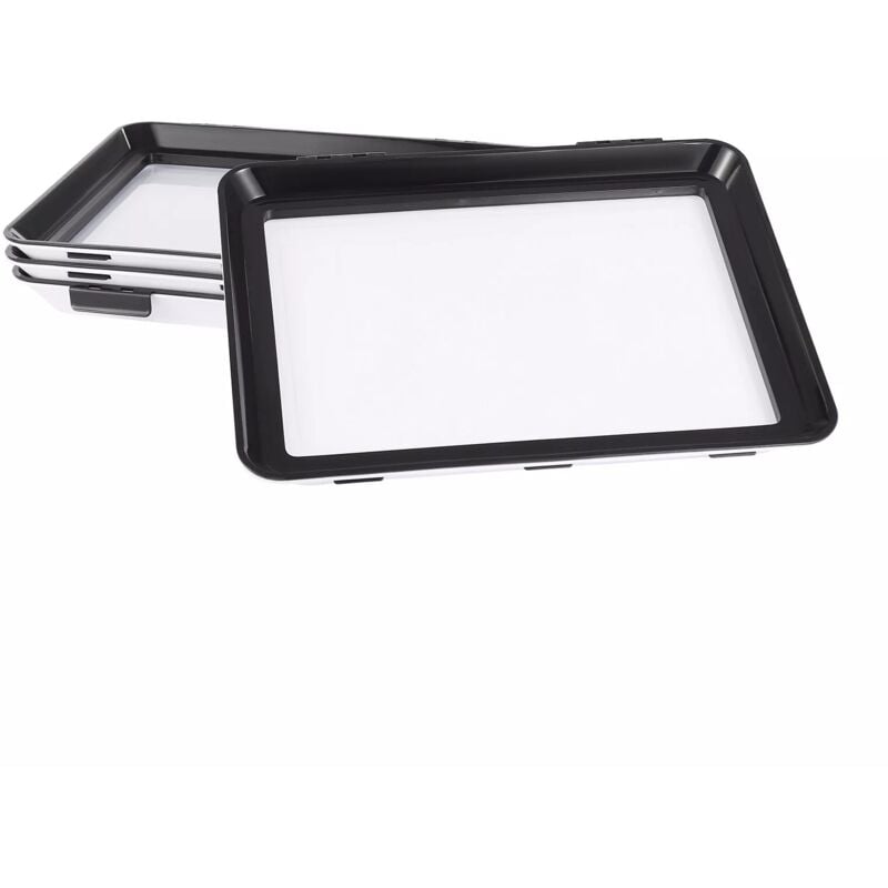 Lot de 4 plateaux de conservation empilables pour charcuterie - Boîte de conservation - Boîte de rangement créative - Pour saucisses - Nourriture