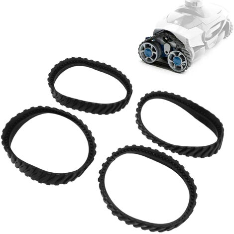 Lot de 4 Pneus de Nettoyage pour Robot Piscine Compatible Zodiac MX8 et Mx6