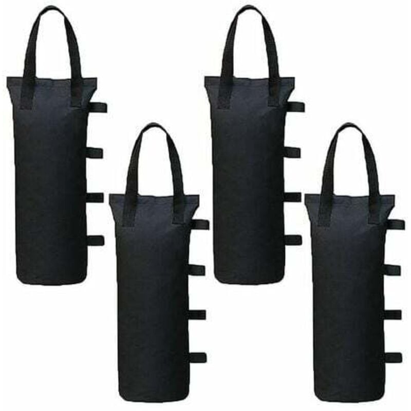 Lot de 4 sacs de lestage pour gazebo, tonnelle, pavillon, jambes de tente, pare-soleil et parasol avec du sable.