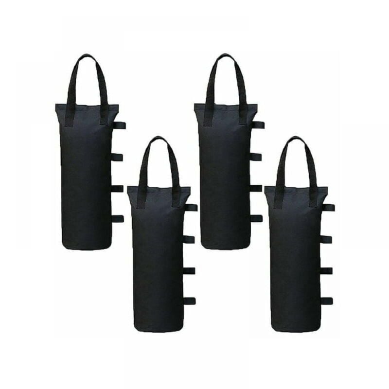 Lot de 4 Poids de Gazebo pour Tonnelle et Pavillon, Sac de Lestage Sable pour Jambes, Tentes Pare-Soleil, Parasol