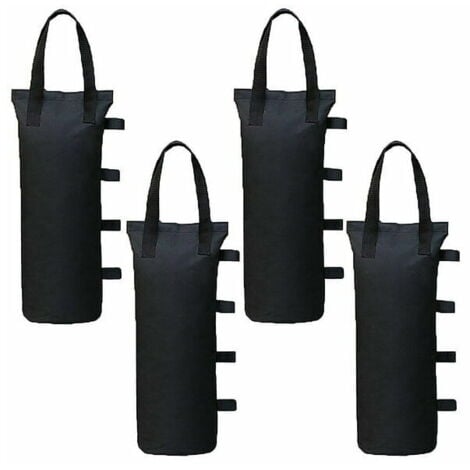 Lot de 4 Poids de Gazebo pour Tonnelle et Pavillon, Sac de Lestage Sable pour Jambes, Tentes Pare-Soleil, Parasol