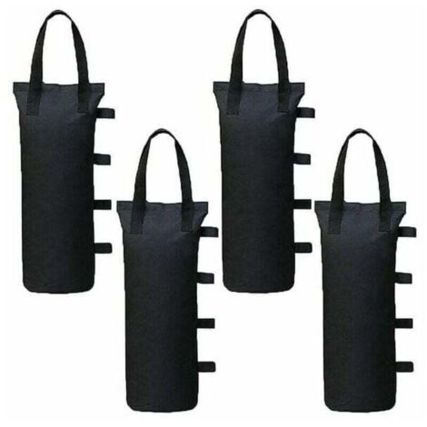 Lot de 4 Poids de Gazebo pour Tonnelle et Pavillon, Sac de Lestage Sable pour Jambes, Tentes Pare-Soleil, Parasol