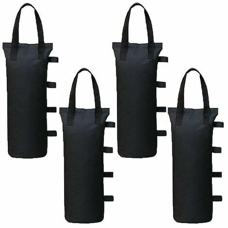 Lot de 4 Poids de Gazebo pour Tonnelle et Pavillon, Sac de Lestage Sable pour Jambes, Tentes Pare-Soleil, Parasol