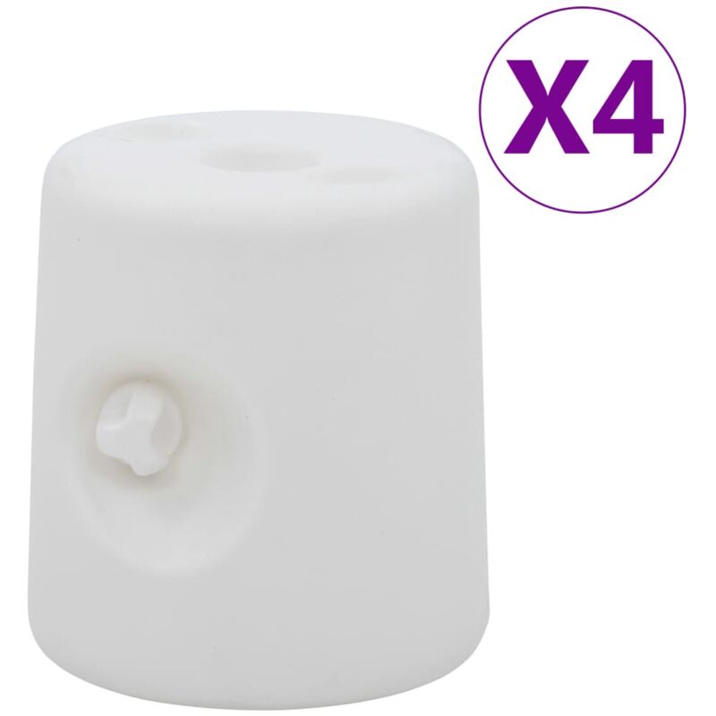 Lot de 4 Poids de tonnelle pe Blanc 64350