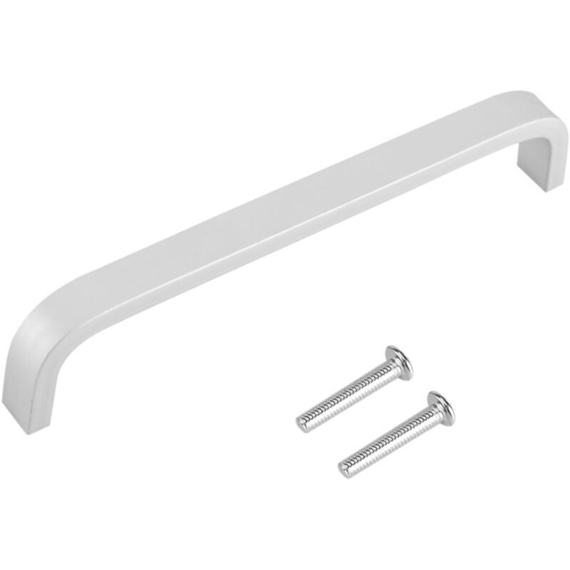 Lot de 4 poignées à traction en alliage d'aluminium pour armoire à tiroir, armoire, commode, matériel avec vis (128 mm)