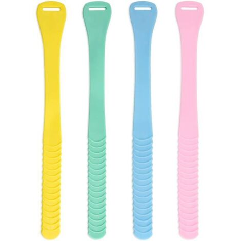 Lot de 4 poignées de levage pour abattant de WC, en silicone, sans contact, accessoires de salle de bain (4 couleurs)