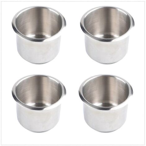 Lot de 4 porte-gobelets universels pour bateau (68 x 55 mm) à encastrer sur canapé.