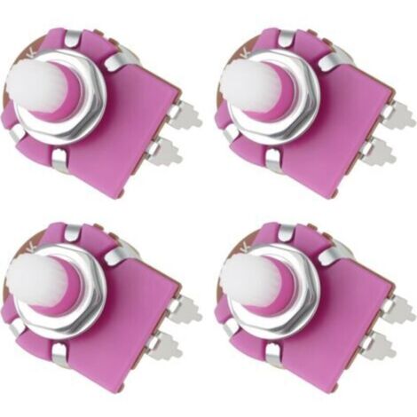 Lot de 4 Potentiomètres Réglables B500K 2 Broches 29 Mm pour Variateur de Lampe de Table