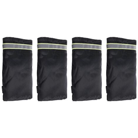 Lot de 4 protections antigel pour robinets extérieurs (noir)