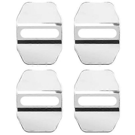 Lot de 4 protections antirouille pour serrures de portières BMW X1 X3 X4 X5 X6 E46 E90 E60 F10 E39 F30 E36 F20 E87 E70 E91 E30  Couleur argent