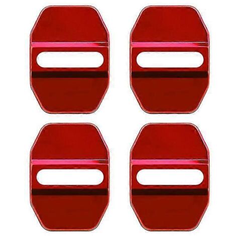 Lot de 4 protections antirouille pour serrures de portières BMW X1 X3 X4 X5 X6 E46 E90 E60 F10 E39 F30 E36 F20 E87 E70 E91 E30  Protection antirouille pour serrures de portières - rouge