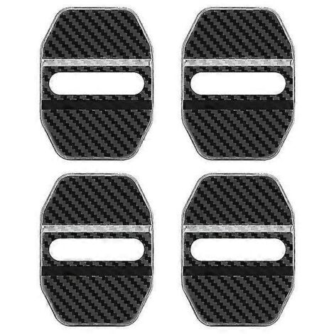 Lot de 4 protections antirouille pour serrures de portières BMW X1 X3 X4 X5 X6 E46 E90 E60 F10 E39 F30 E36 F20 E87 E70 E91 E30  Protection en fibre de carbone