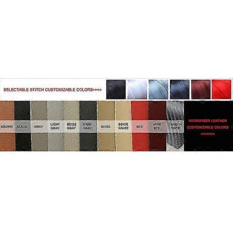 Lot de 4 protections d'accoudoirs de porte en similicuir microfibre pour Nissan Qashqai J10 (2007-2015) - Panneaux de porte intérieurs et P - Couleur personnalisable