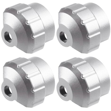 Lot de 4 protections métalliques antichoc pour voiture RC, argentées