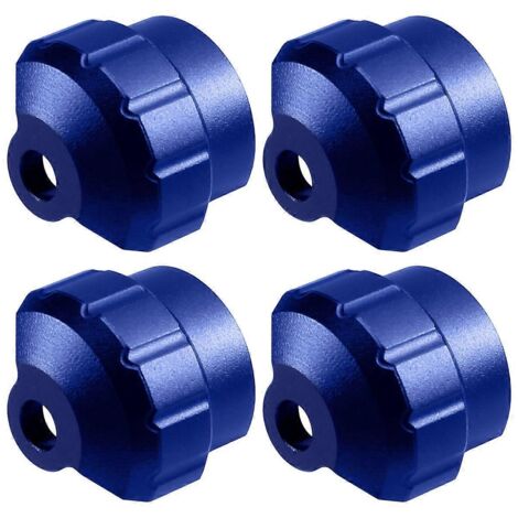 Lot de 4 protections métalliques antichoc pour voiture RC, bleues