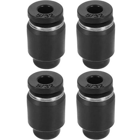 Lot de 4 raccords pneumatiques de style bouchon pneumatique, tube OD en plastique pour connecter le tuyau d'air pour systèmes hydrauliques et pneumatiques