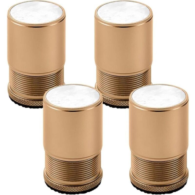 Lot de 4 Rehausseur de Meubles Réglable Métal, Rehausseur Pieds de Lit, Pieds de meubles pour Chaise, Table, Canapé, Caisson, Armoire de salle de