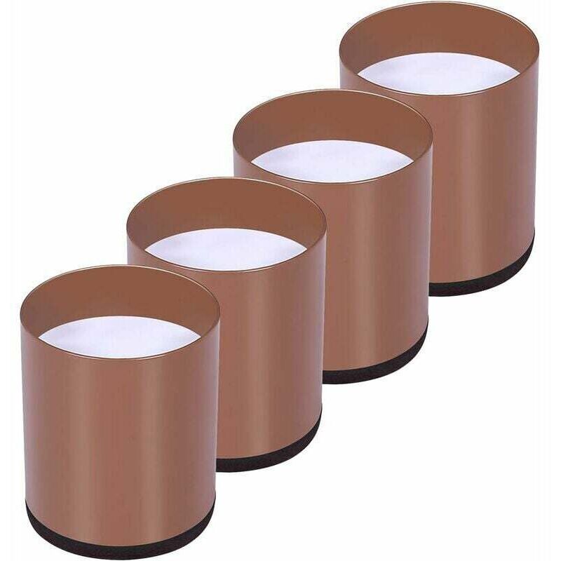 Linghhang - Lot de 4 Rehausseur Pieds de Lit Acier Carbone, Risers de Meubles Ajoutent Hauteur de 5CM,phe, Rehausseurs de Table, Chaise ou Canapé,