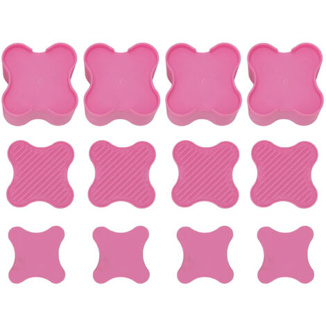 Lot de 4 rehausseurs de meubles en forme de pétale de 5 cm (2 pouces) pour tables, armoires, canapés, lits et machines à laver.