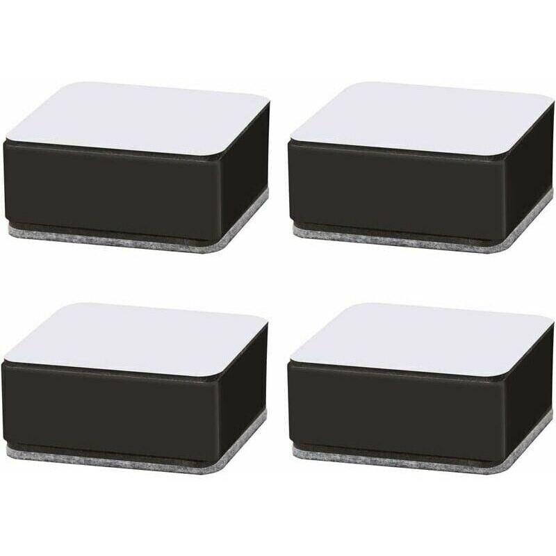 Lot de 4 rehausss de meubles en acier au carbone pour canapé, table basse, armoire, lit, bureau