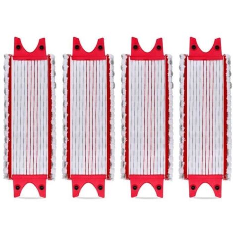 Lot de 4 Replacement Microfibre Pad pour Vileda EasyWring Ultramax/ 1-2 Spray Tampons de Microfibre pour Vileda Ultramax