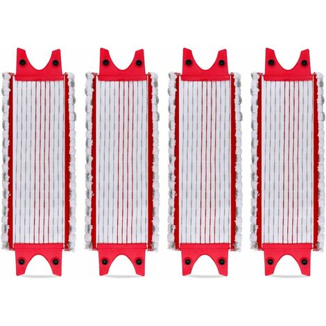 Lot de 4 Replacement Microfibre Pad pour Vileda EasyWring Ultramax/ 1-2 Spray Tampons de Microfibre pour Vileda Ultramax, UltraMax, UltraMax Plus et Easy Wring UltraMax Carlin