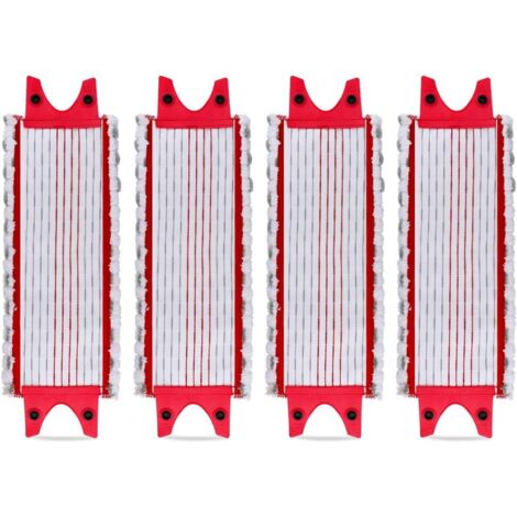 Lot de 4 Replacement Microfibre Pad pour Vileda EasyWring Ultramax/ 1-2 Spray Tampons de Microfibre pour Vileda Ultramax, UltraMax, UltraMax Plus et Easy Wring UltraMax Carlin