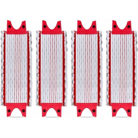 Lot de 4 Replacement Microfibre Pad pour Vileda EasyWring Ultramax/ 1-2 Spray Tampons de Microfibre pour Vileda Ultramax, UltraMax, UltraMax Plus et Easy Wring UltraMax Carlin