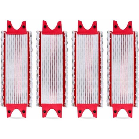 Lot de 4 Replacement Microfibre Pad pour Vileda EasyWring Ultramax/ 1-2 Spray Tampons de Microfibre pour Vileda Ultramax, UltraMax, UltraMax Plus et Easy Wring UltraMax Carlin