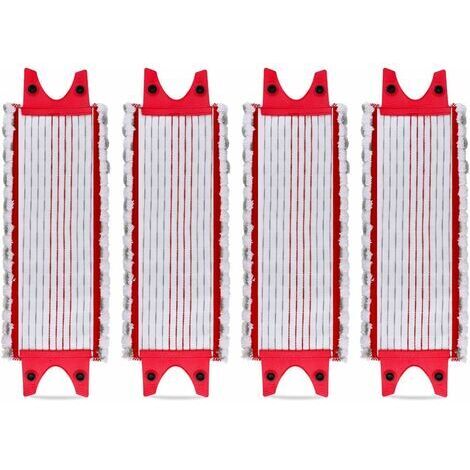Lot de 4 Replacement Microfibre Pad pour Vileda EasyWring Ultramax/ 1-2 Spray Tampons de Microfibre pour Vileda Ultramax, UltraMax, UltraMax Plus et Easy Wring UltraMax Carlin