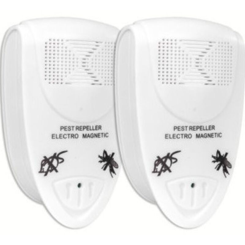 Lot de 4 répulsifs anti-nuisibles à ultrasons - idéal pour les souris et les rats, efficace contre les cafards, les fourmis, les moustiques, les