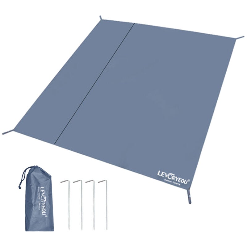 LIFCAUSAL Bâche de camping imperméable et anti-déchirure renforcée Tapis durable pour plage, randonnée et voyage Idéal pique-nique et trek