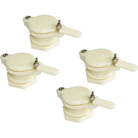 Lot de 4 robinets de portail pour miel - Extracteur de miel - Outil d'apiculture - Équipeme
