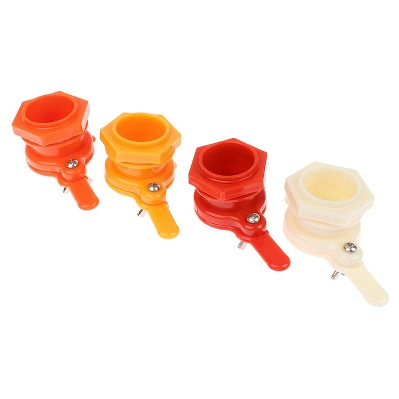 Kinsi - Lot de 4 robinets de portail pour miel - Extracteur de miel - Outil d'apiculture - Équipement d'apiculture