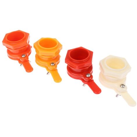 Lot de 4 robinets de portail pour miel - Extracteur de miel - Outil d'apiculture - Équipement d'apiculture