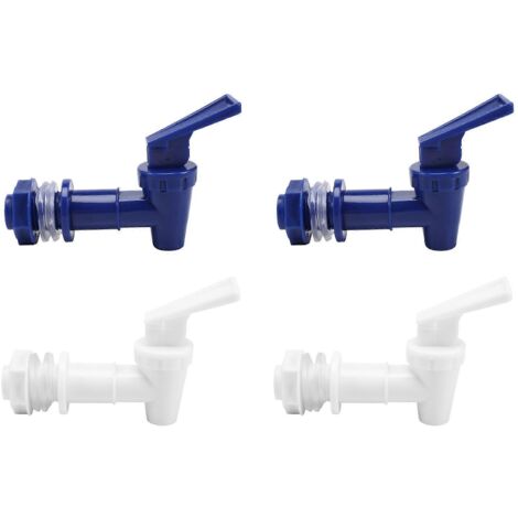 Lot de 4 robinets de rechange pour bonbonnes d'eau et fontaines à eau.