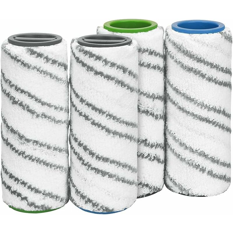 Memkey - Lot de 4 Rouleaux de Rechange pour Kärcher FC3 FC5 FC7 Nettoyeur de Sol sans fi Accessoire 2.055-007.0