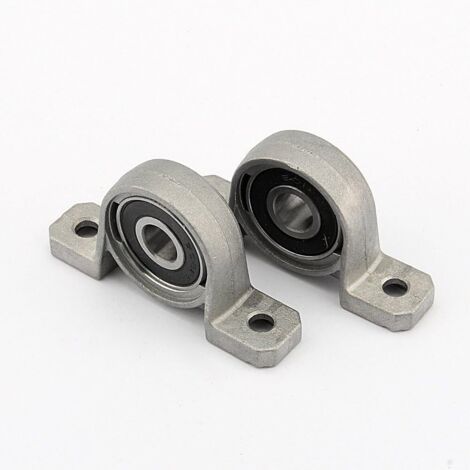 Lot de 4 roulements à billes, 10 mm Roulements de bloc d'oreiller, roulements à billes bride alésage auto support monté auto Régler