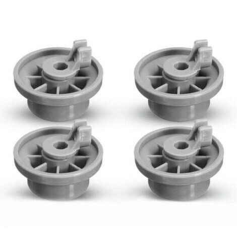 Lot de 4 Roulettes de Lave-vaisselle pour Panier Inférieur, roulettes panier lave-vaisselle,Roues de Lave-vaisselle pour Siemens, Bosch 165314