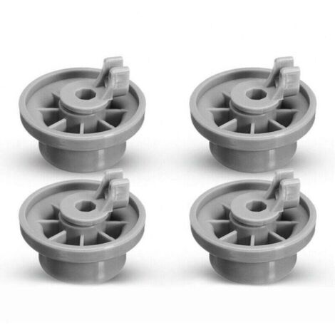Lot de 4 Roulettes de Lave-vaisselle pour Panier Inférieur, roulettes panier lave-vaisselle,Roues de Lave-vaisselle pour Siemens, Bosch 165314