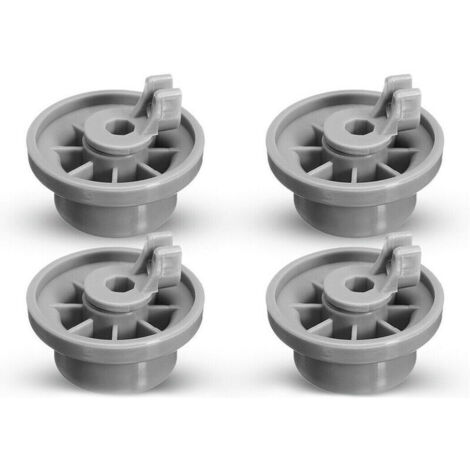 Lot de 4 Roulettes de Lave-vaisselle pour Panier Inférieur, roulettes panier lave-vaisselle,Roues de Lave-vaisselle pour Siemens, Bosch 165314