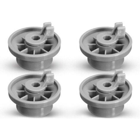 Lot de 4 Roulettes de Lave-vaisselle pour Panier Inférieur, roulettes panier lave-vaisselle,Roues de Lave-vaisselle pour Siemens, Bosch 165314