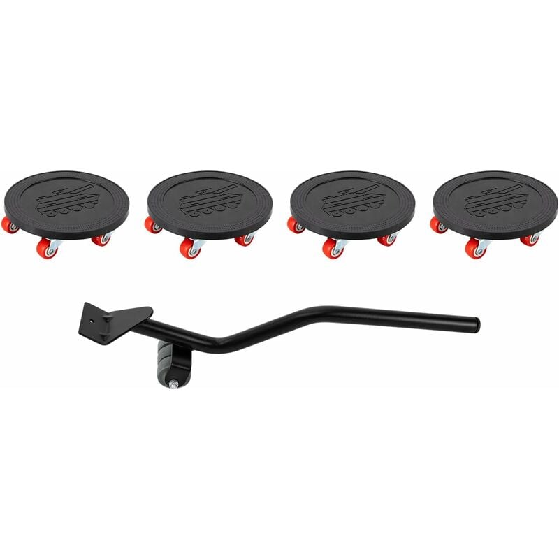 Senderpick - Lot de 4 roulettes de transport pour meubles - Avec 6 roulettes de transport - Roulettes rotatives à 360° - Pour meubles lourds - 4