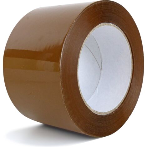 Lot de 4 Ruban adhésif polypropylène silencieux 75mm100M Havane